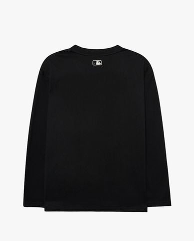  MLB - Áo thun unisex cổ tròn tay dài in logo thời trang 