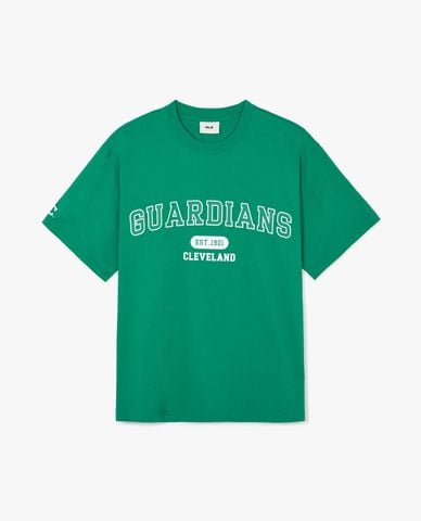  MLB - Áo thun unisex cổ tròn tay ngắn Varsity Overfit 