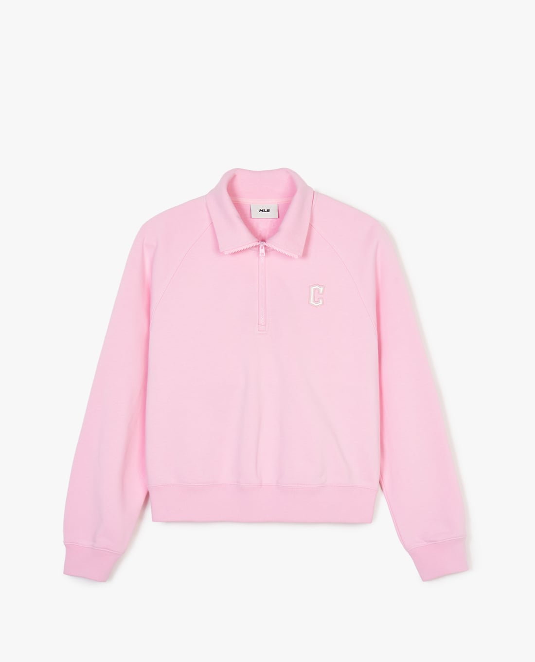 MLB - Áo sweatshirt nữ cổ bẻ phom croptop Basic Small Logo