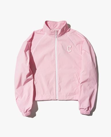  MLB - Áo khoác croptop nữ cổ trụ tay dài Sportive Varsity 