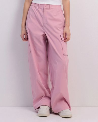  MLB - Quần ống rộng nữ lưng thun Varsity 