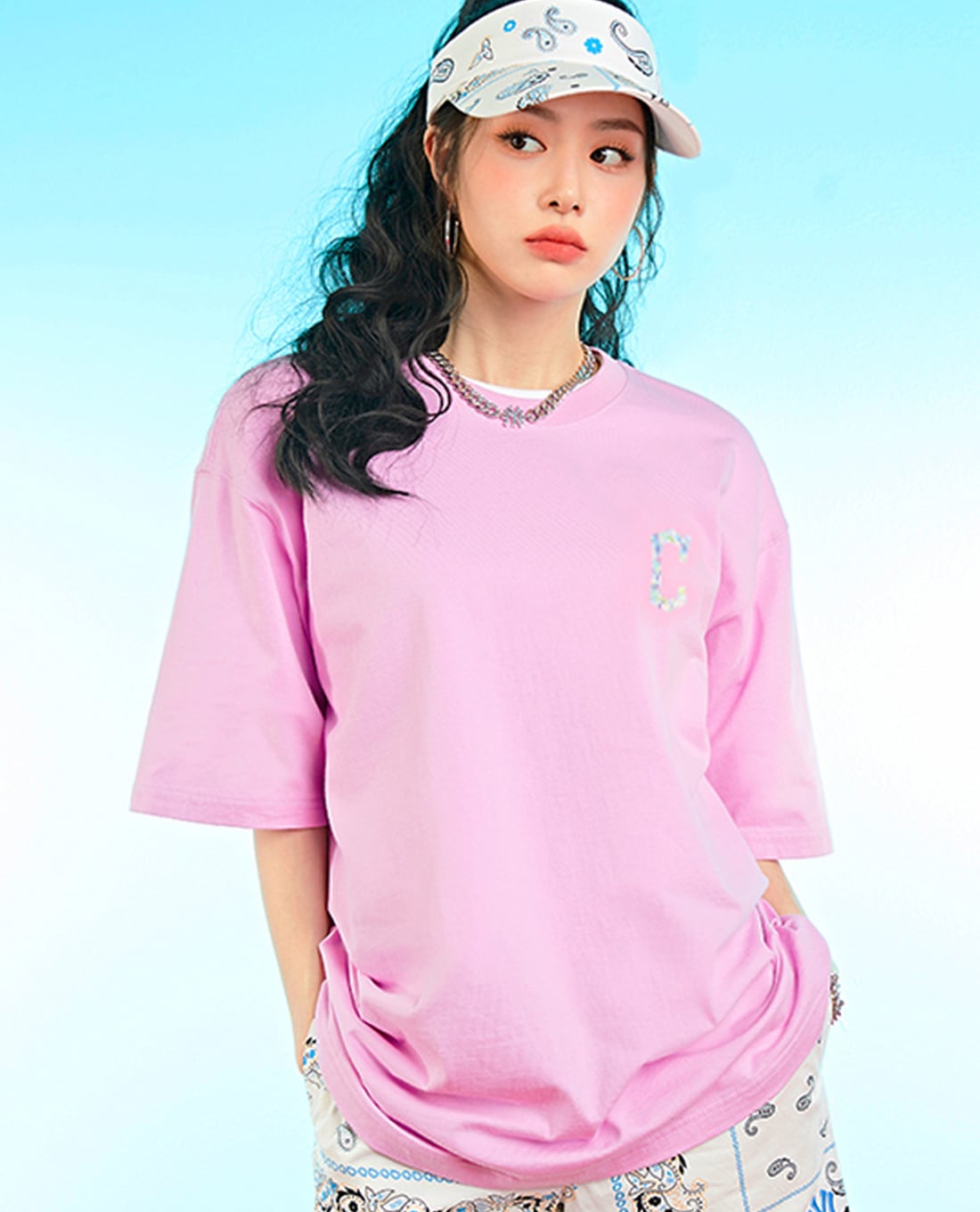 MLB - Áo thun unisex cổ tròn tay ngắn Summer Graphics Big Logo