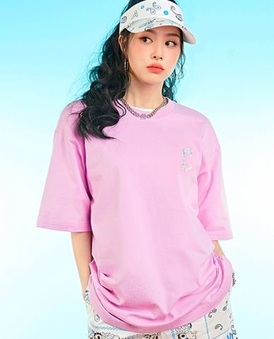  MLB - Áo thun unisex cổ tròn tay ngắn Summer Graphics Big Logo 