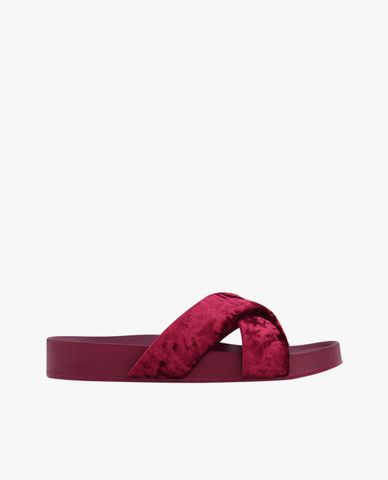  PEDRO - Giày đế bệt Velvet Crossband 