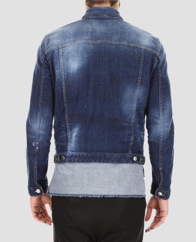  DSQUARED2 - Áo khoác nam denim Washed Blue 