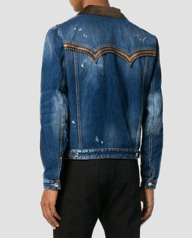  DSQUARED2 - Áo khoác nam đính bi Cowboy 