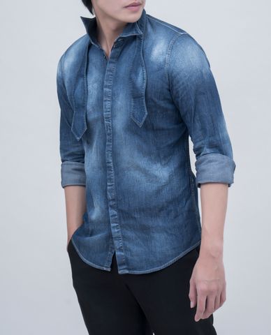  DSQUARED2 - Áo sơ mi nam phom ôm thời trang 