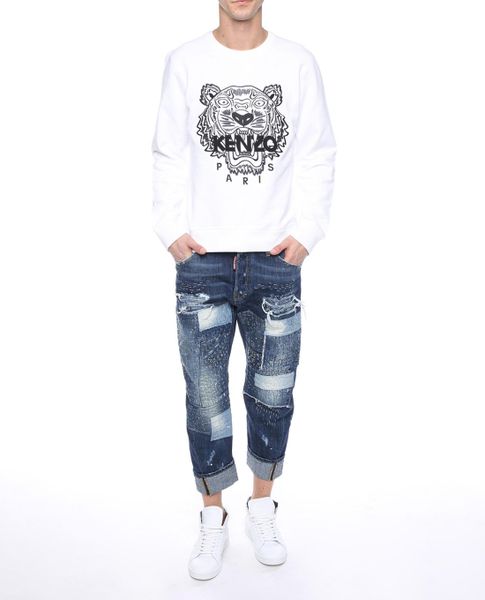 Quần jeans nam ống rộng