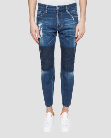  DSQUARED2 - Quần jeans nam lưng cao ống ôm City Baker Jeans 