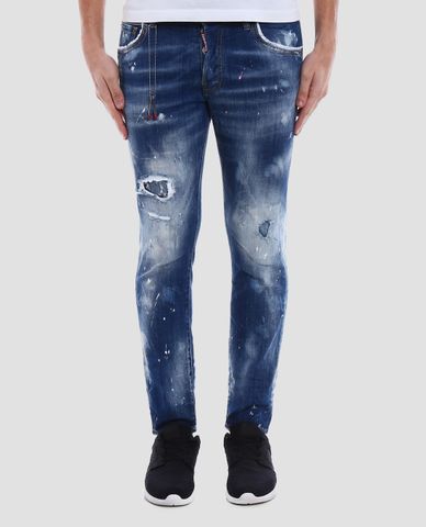  DSQUARED2 - Quần jeans nam ống ôm Skater 