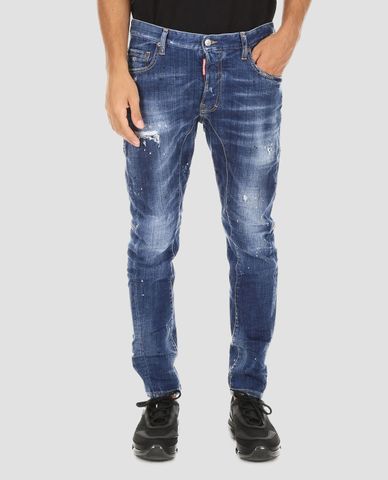  DSQUARED2 - Quần jeans nam lưng dài ôm ống Tidy Biker Jean 