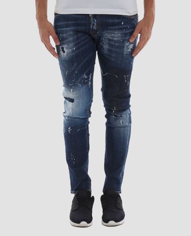  DSQUARED2 - Quần jeans nam slim fit ống ôm Skater Jean 