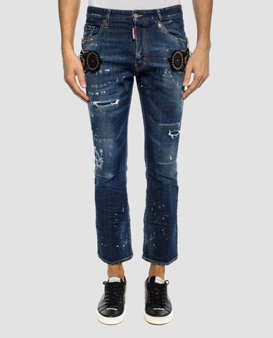  DSQUARED2 - Quần jeans nam ống loe nhẹ 'Cropped Flare Jean' 