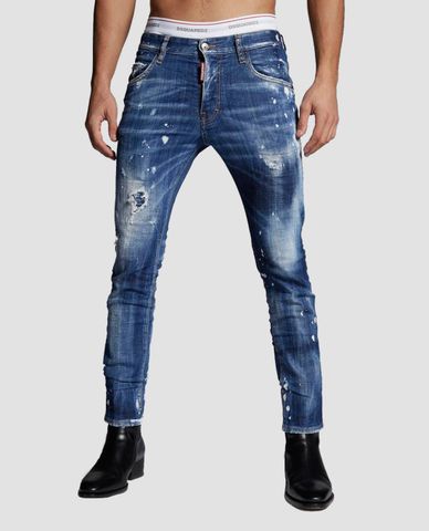  DSQUARED2 - Quần jeans nam phom ôm Skater 