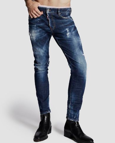 DSQUARED2 - Quần jeans nam phom ôm Bionic Sport Skater 