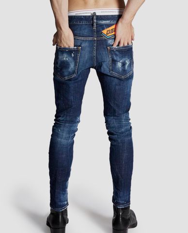  DSQUARED2 - Quần jeans nam phom ôm Bionic Sport Skater 