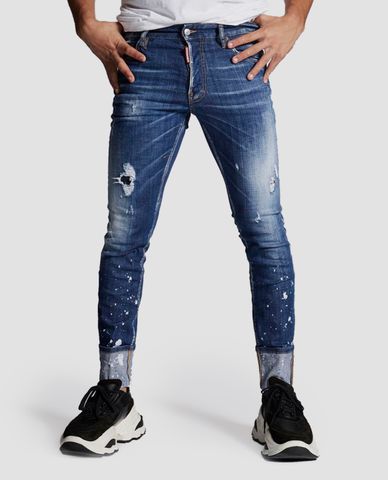  DSQUARED2 - Quần jeans nam phom ôm Blue Cool Guy 