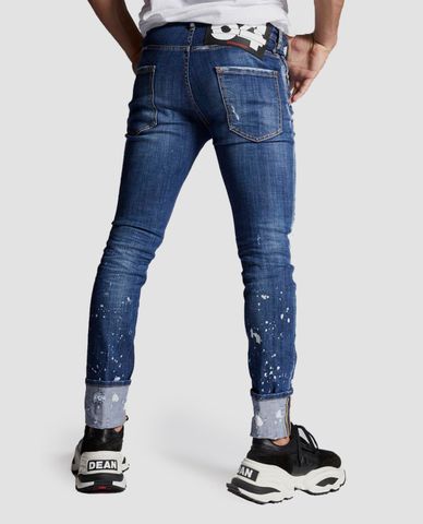  DSQUARED2 - Quần jeans nam phom ôm Blue Cool Guy 