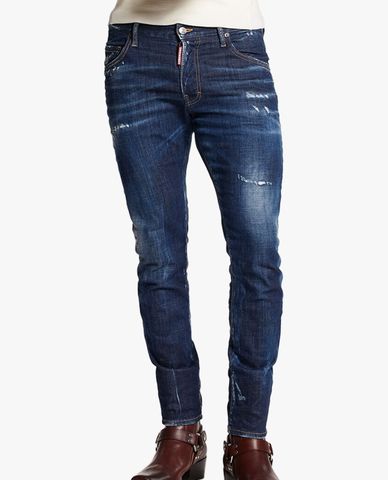  DSQUARED2 - Quần jeans nam phom ôm rách vải Easy Wash 