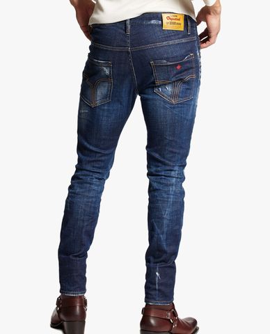  DSQUARED2 - Quần jeans nam phom ôm rách vải Easy Wash 