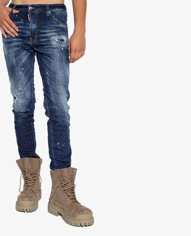  DSQUARED2 - Quần jeans nam phom ôm rách vải cá tính 