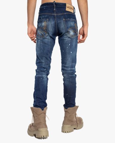  DSQUARED2 - Quần jeans nam phom ôm rách vải cá tính 