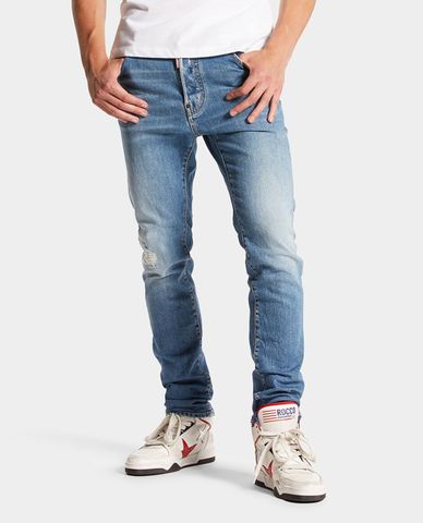  DSQUARED2 - Quần jeans nam phom ôm Medium Preppy 