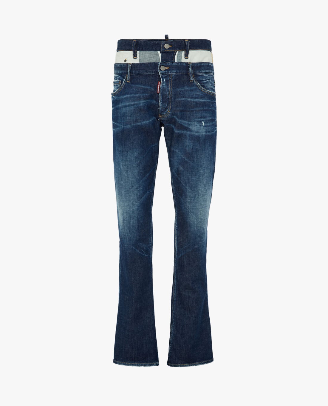 DSQUARED2 - Quần jeans nam ống loe wash bạc Sharpei Flared Twin Pack