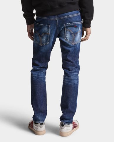  DSQUARED2 - Quần jeans nam phom ôm Basic Skater 