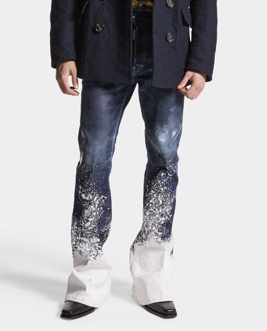  DSQUARED2 - Quần jeans nam ống loe thời thượng Dark Snow 