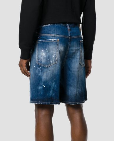  DSQUARED2 - Quần short jeans nam Paint-splatter 