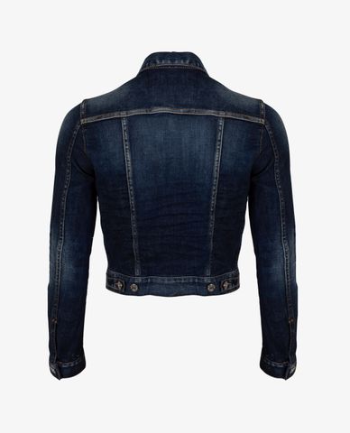  DSQUARED2 - Áo khoác nữ denim cổ điển Shoulder Detail 