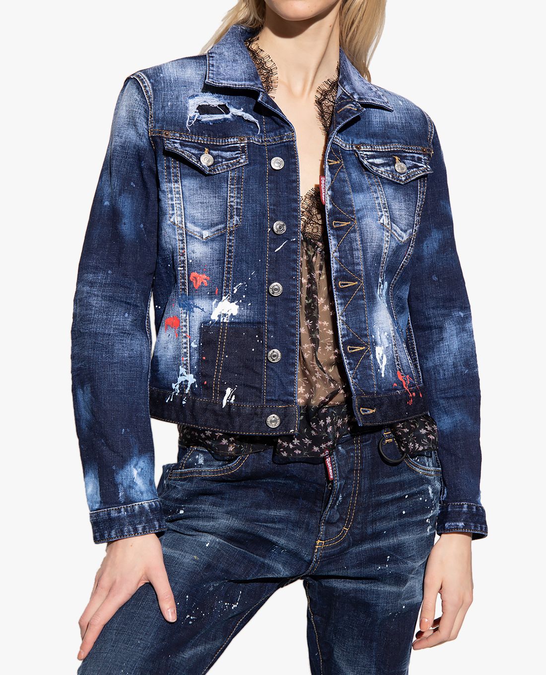 Mua Áo Khoác Bò Dsquared2 Dan Jacket In Black Size 46  DSquared2  Mua tại  Vua Hàng Hiệu h035274