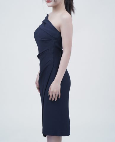  DSQUARED2 - Đầm midi ôm body lệch vai gợi cảm 