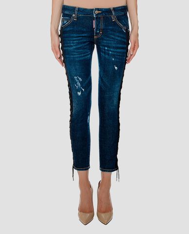  DSQUARED2 - Quần jeans nữ phối dây buộc bên hông Deana Jean 