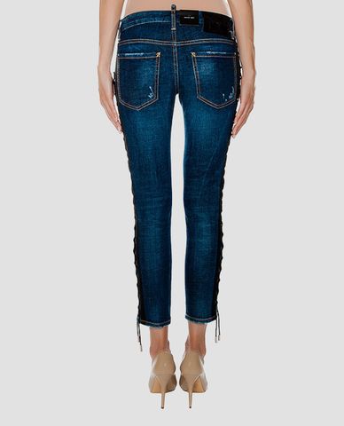  DSQUARED2 - Quần jeans nữ phối dây buộc bên hông Deana Jean 
