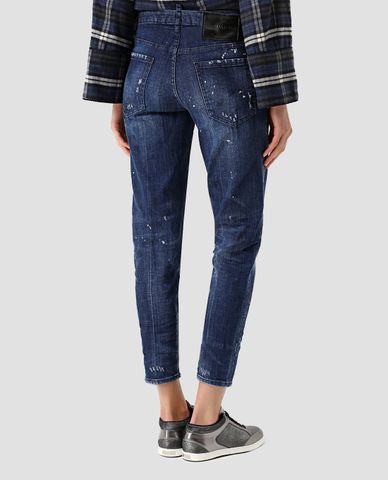  DSQUARED2 - Quần jeans nữ ống suông Hockney 