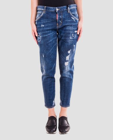  DSQUARED2 - Quần jeans nữ phom rộng Cool Girl 