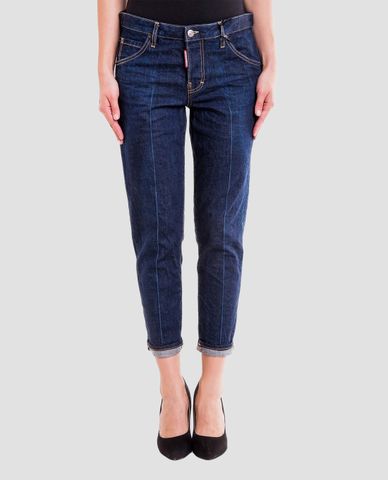 DSQUARED2 - Quần jeans nữ lửng phom slim fit 