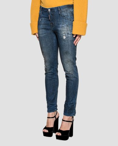  DSQUARED2 - Quần jeans nữ skinny Cool Girl Blue 