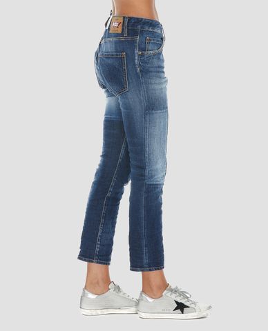  DSQUARED2 - Quần jeans nữ ống suông Cool Girl Cropped 