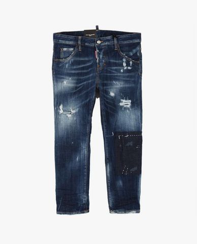  DSQUARED2 - Quần jeans nữ denim phom ôm thời trang 