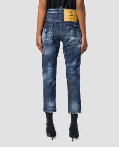  DSQUARED2 - Quần jeans nữ phom slim fit Cool Girl 
