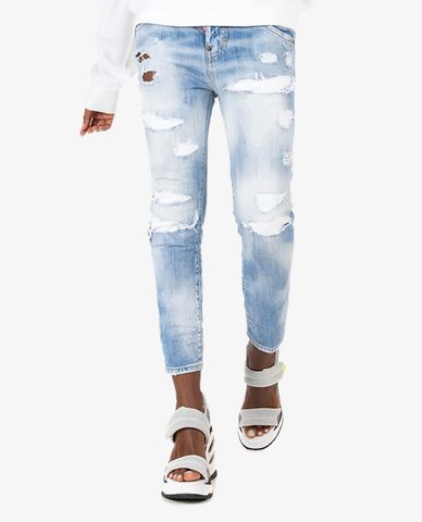  DSQUARED2 - Quần jeans nữ denim Rainbow Cool Girl 