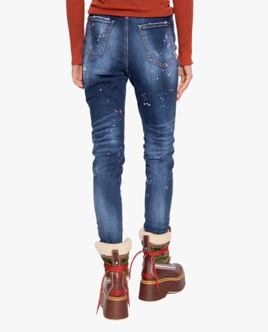  DSQUARED2 - Quần jeans nữ phom ôm High Waist Twiggy 