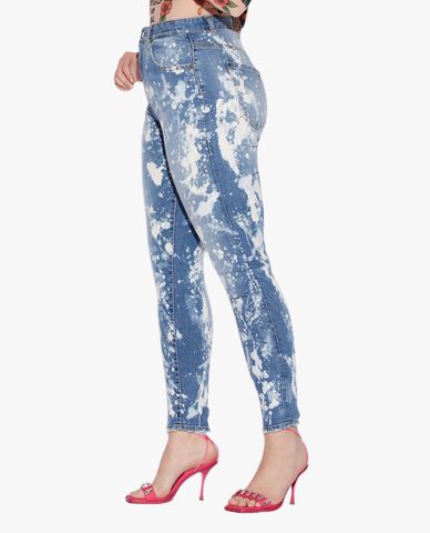  DSQUARED2 - Quần jeans nữ skinny Honey High Waisted Twiggy 