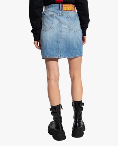  DSQUARED2 - Chân váy denim mini thời trang 