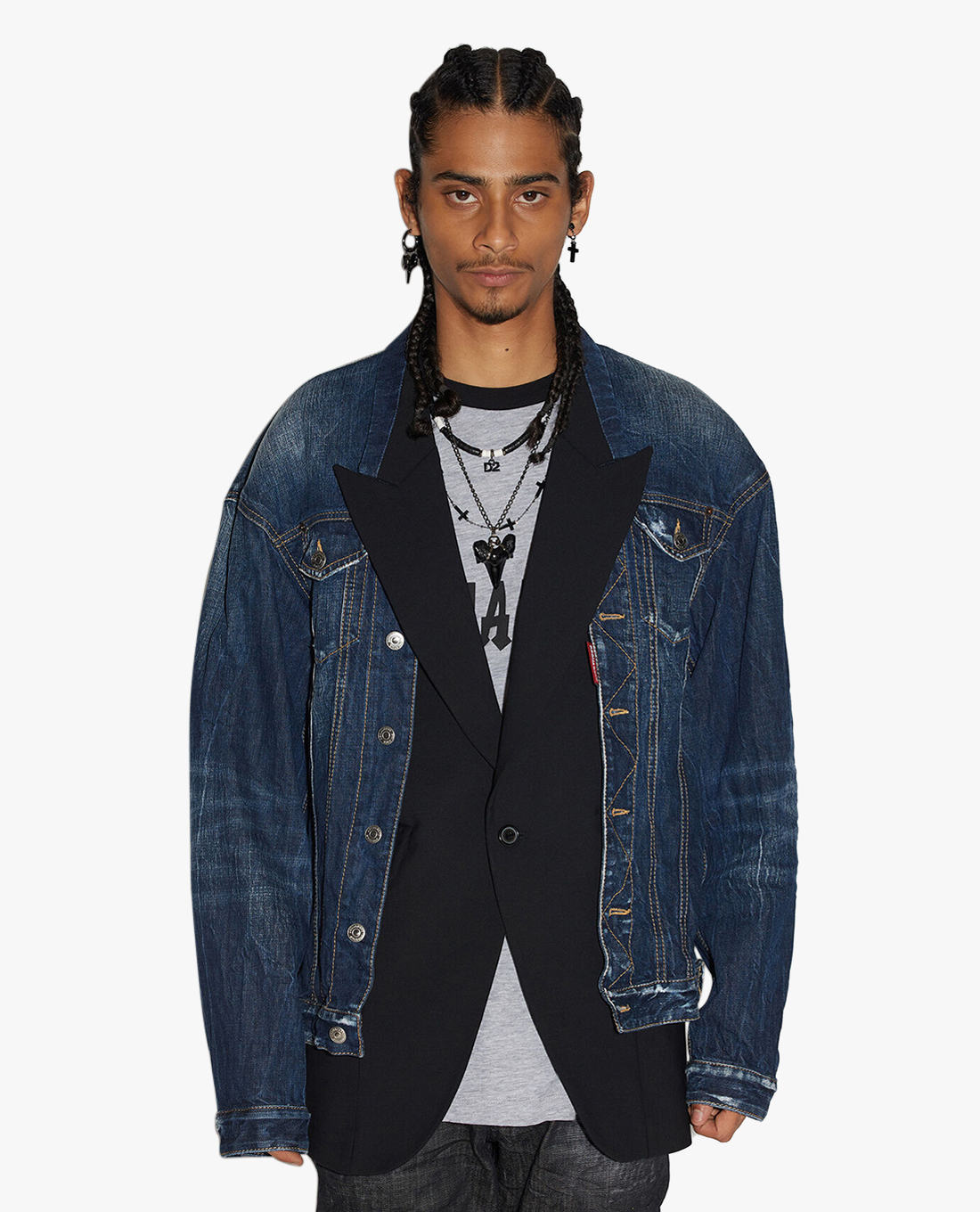 DSQUARED2 - Áo khoác denim nam tay dài thời trang
