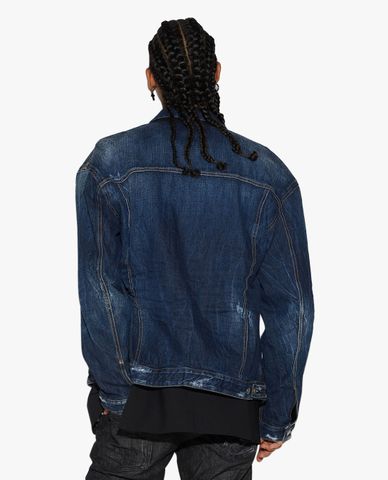  DSQUARED2 - Áo khoác denim nam tay dài thời trang 