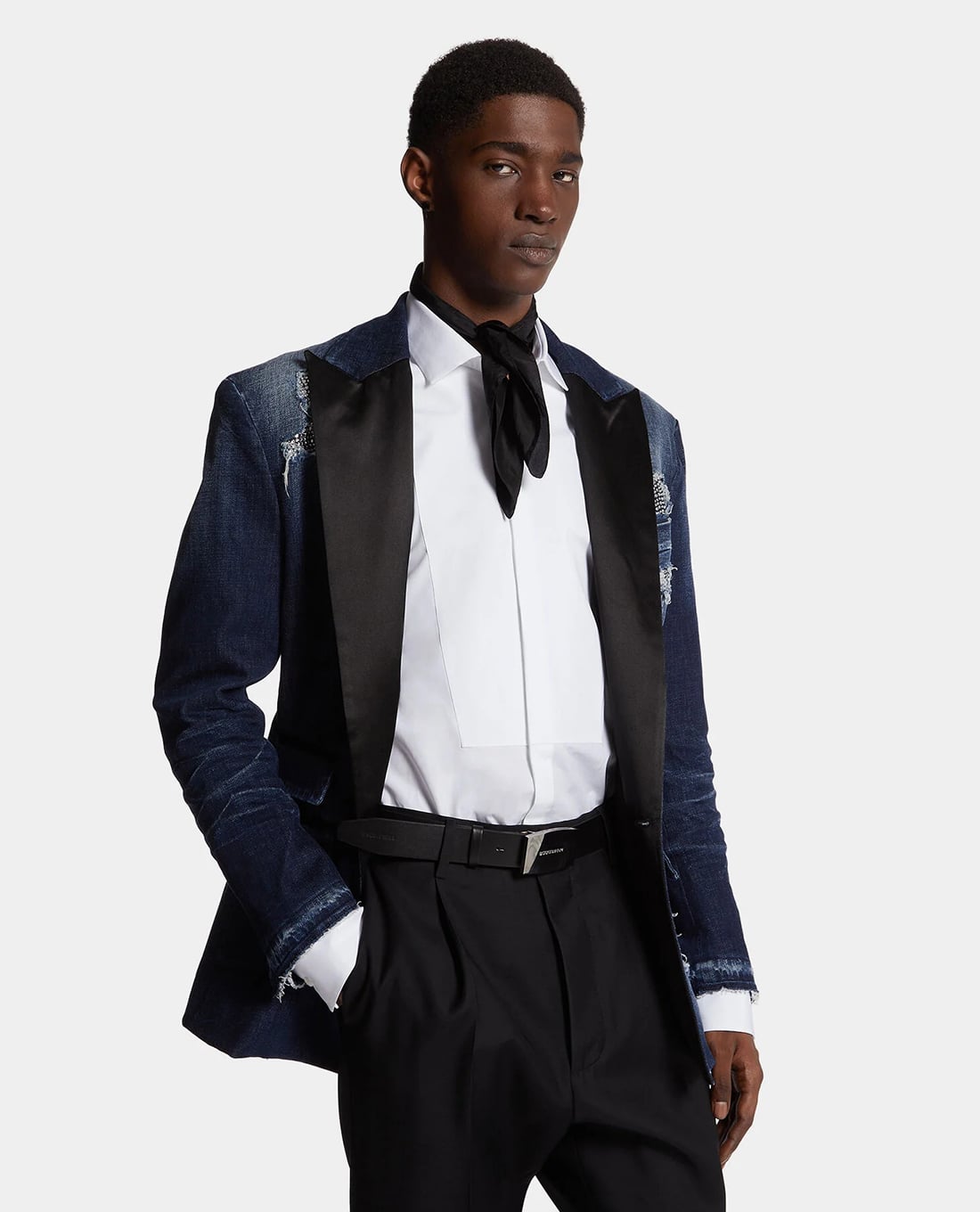 DSQUARED2 - Áo khoác blazer nam cổ V tay dài J.C